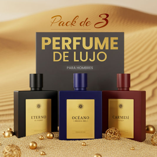 30% OFF 🔥 Pack de 3 perfumes de lujo para hombre (Edición Mystery Box)