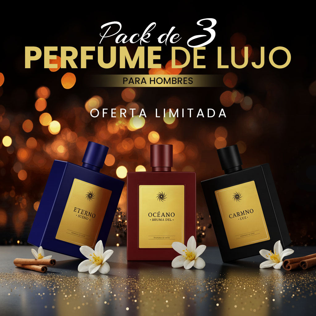 30% OFF 🔥 Pack de 3 perfumes de lujo para hombre (Edición Mystery Box)