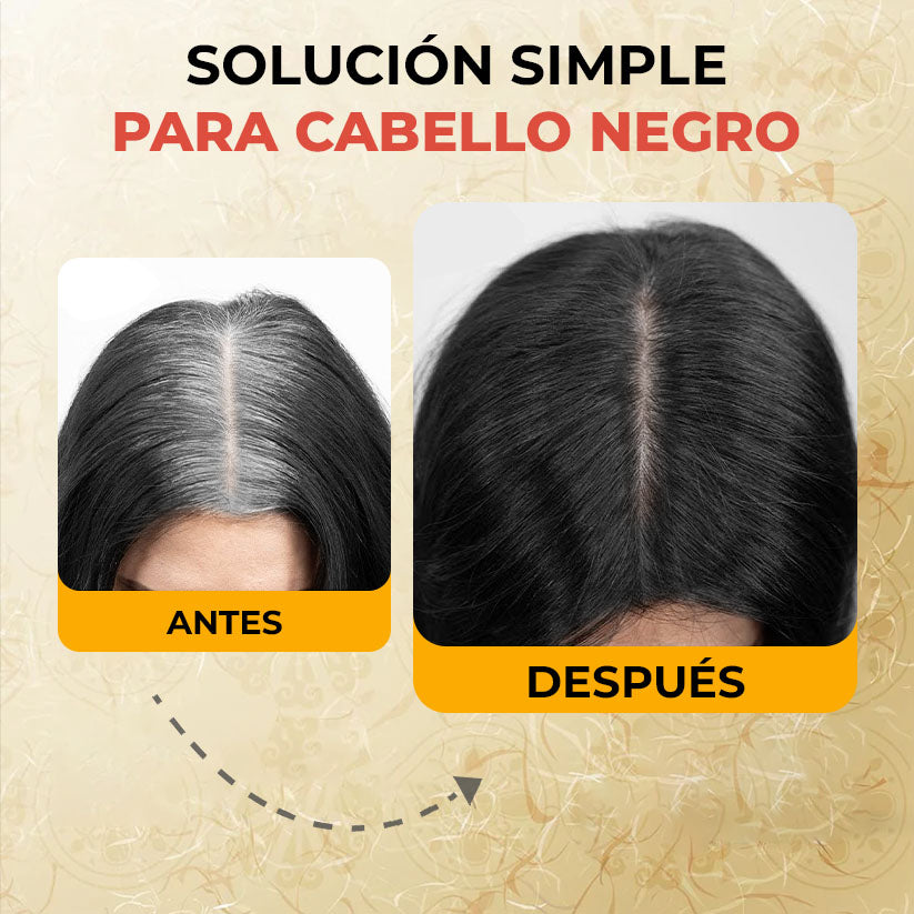 30% OFF 🔥 Champú Negro 3 en 1 – Solución rápida y natural contra las canas.