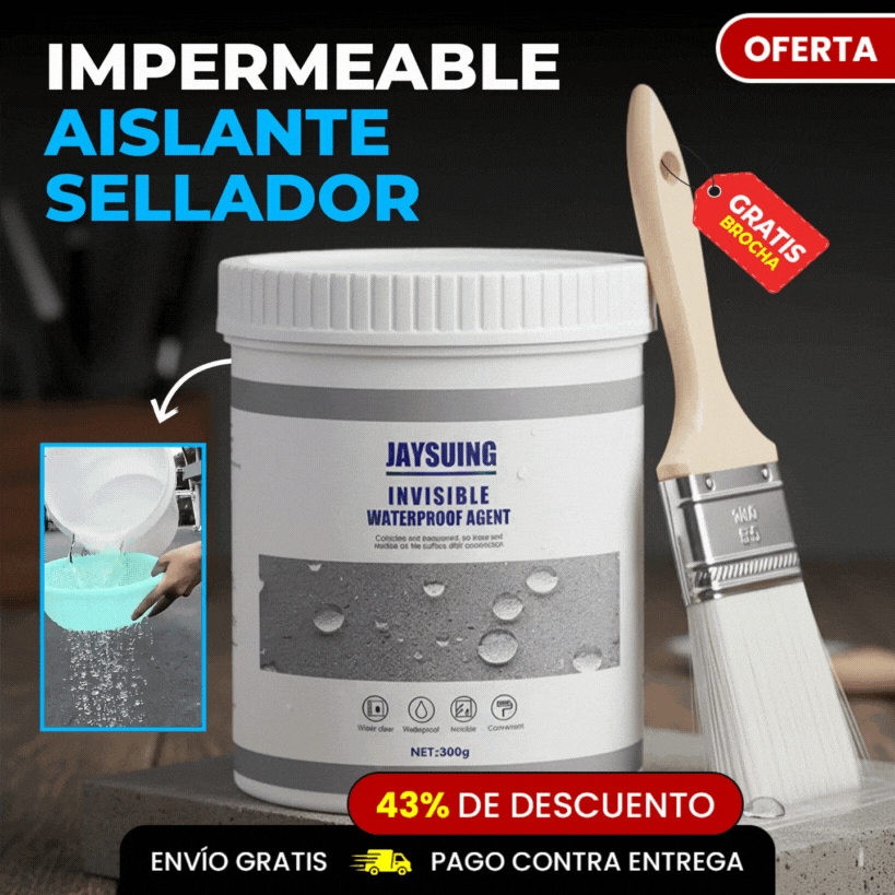 43% OFF 🔥 Compra 1 y Lleva 1 Gratis – Sellador Invisible e Impermeable (Cepillos Incl.)