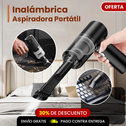 30% DE DESCUENTO 🔥 Aspiradora Portátil Inalámbrica Recargable por USB
