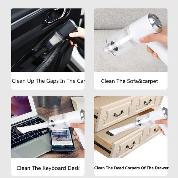 30% DE DESCUENTO 🔥 Aspiradora Portátil Inalámbrica Recargable por USB